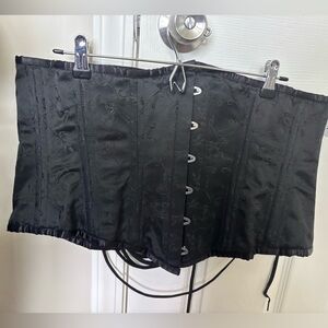 Black Corset with Hook Closure